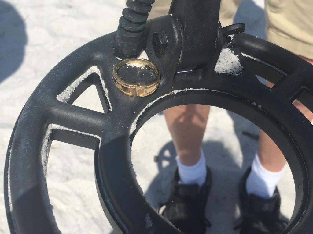 Ring Lost on Treasure Island Beach.  SRARC recovers it.
